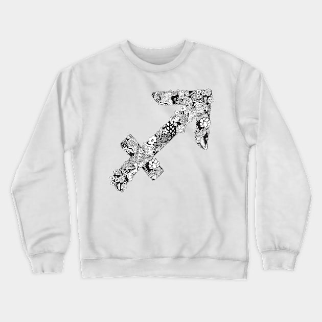 Sagittarius Zodiac Sign Crewneck Sweatshirt by HayleyLaurenDesign